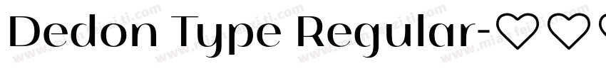 Dedon Type Regular字体转换